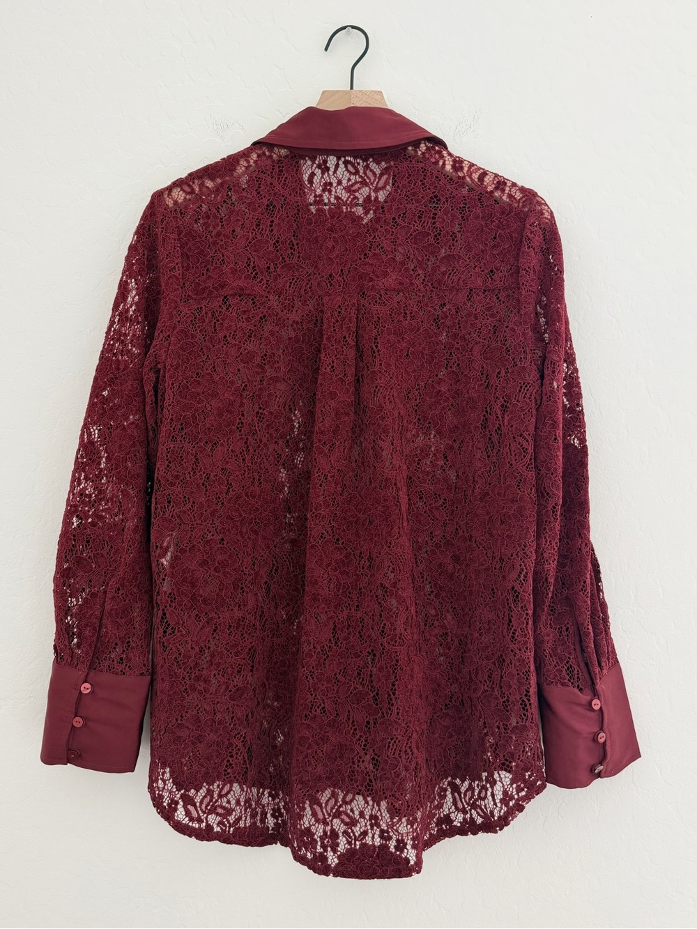 FREE PEOPLE FAITH BUTTONDOWN -
CABERNET size XS - Picture 8 of 11